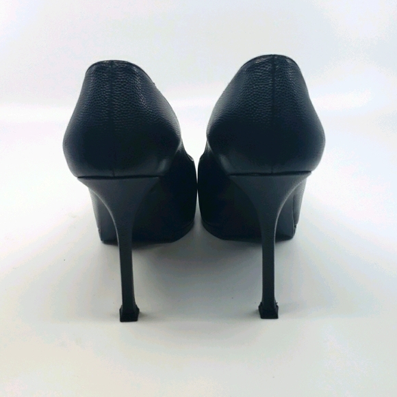 YSL Tribute Tribtoo Black leather platform pumps - Picture 5 of 12